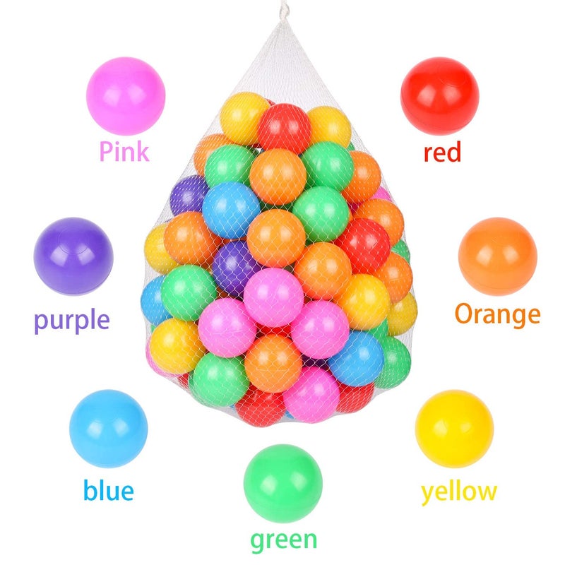 TRENDBOX 100 Ball Pit Balls Colorful Ocean Ball for Babies Kids Children Soft Balls for Birthday Parties Events Playground Games Pool - 2.2 inches - Image 3